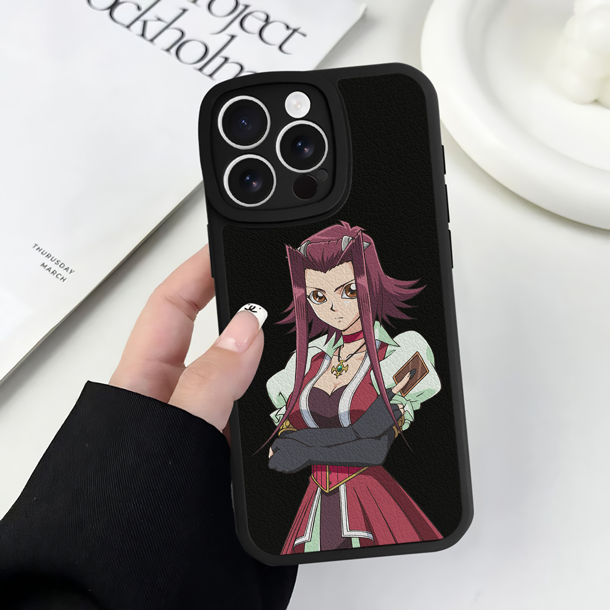 遊☆戯☆王 Yu-Gi-Oh! 【iPhone 16シリーズ対応】シリコンスマホケース（レザー調） 材質：シリコン